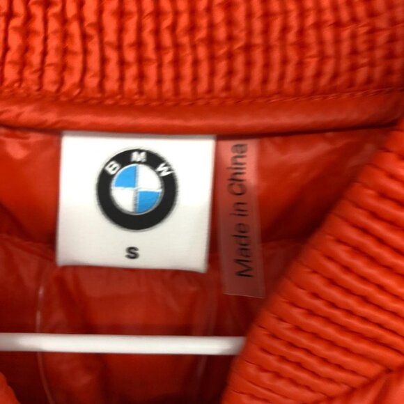 BMW Red puffer bomber jacket women’s small NWT S - Picture 6 of 16